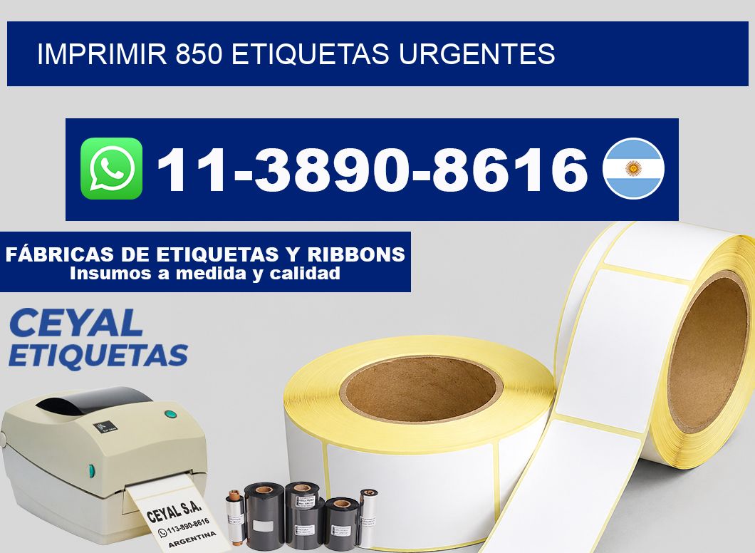 IMPRIMIR 850 ETIQUETAS URGENTES