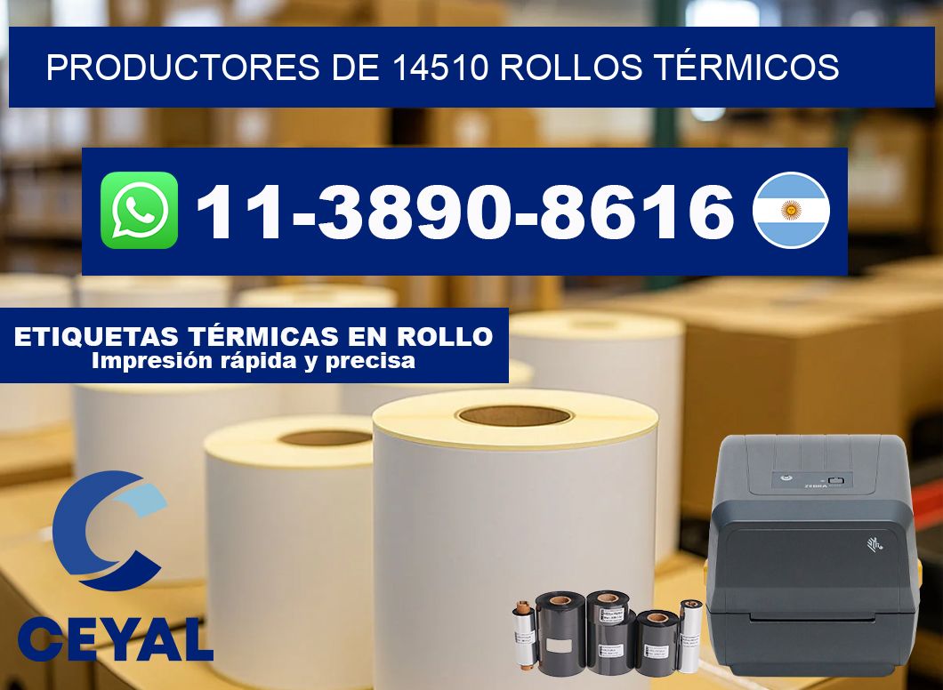 PRODUCTORES DE 14510 ROLLOS TÉRMICOS