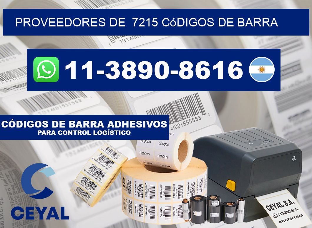 Proveedores de  7215 códigos de barra