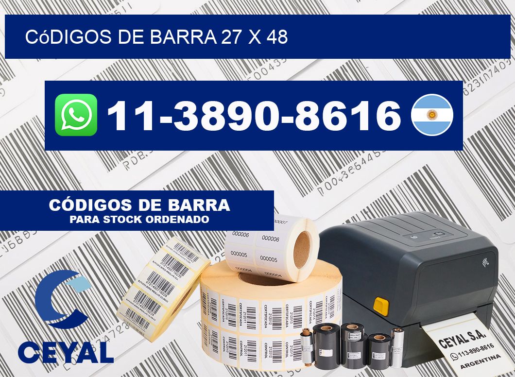 códigos de barra 27 x 48