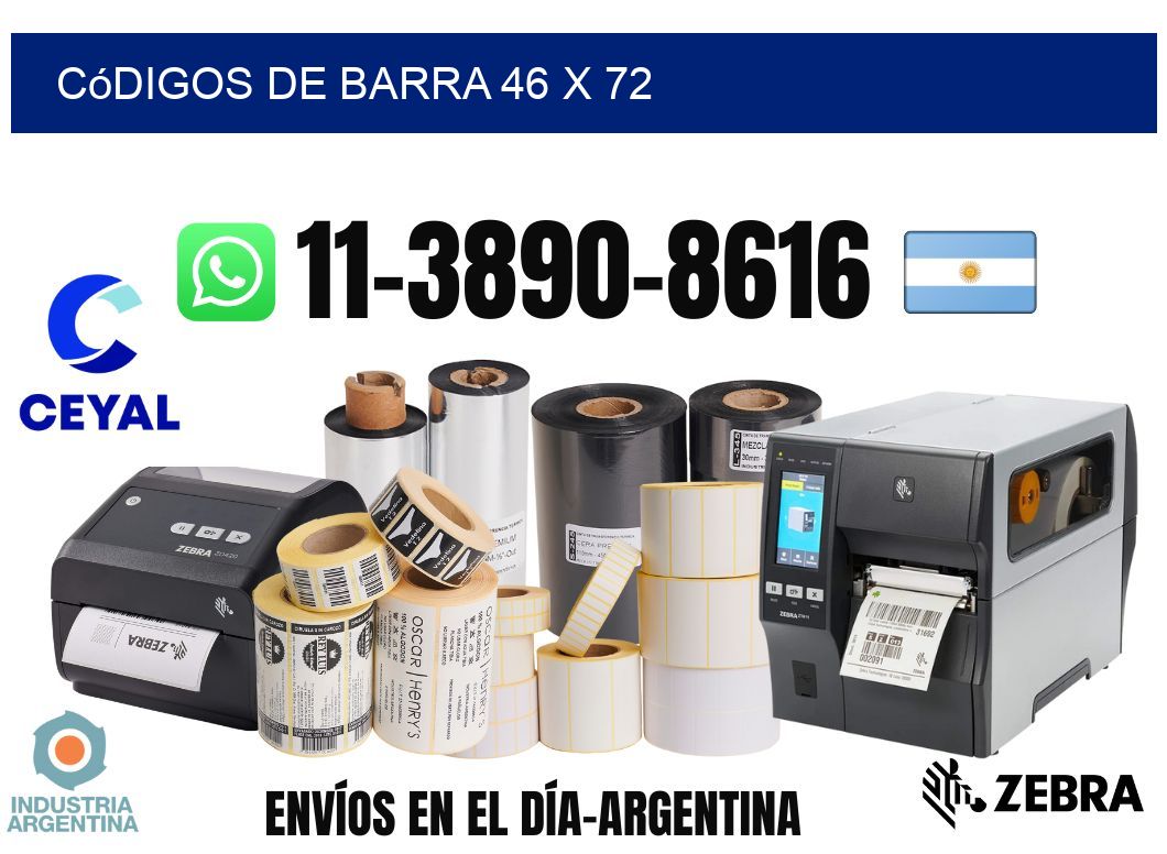 códigos de barra 46 x 72