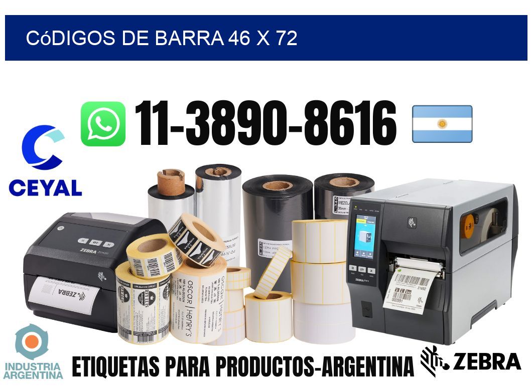 códigos de barra 46 x 72