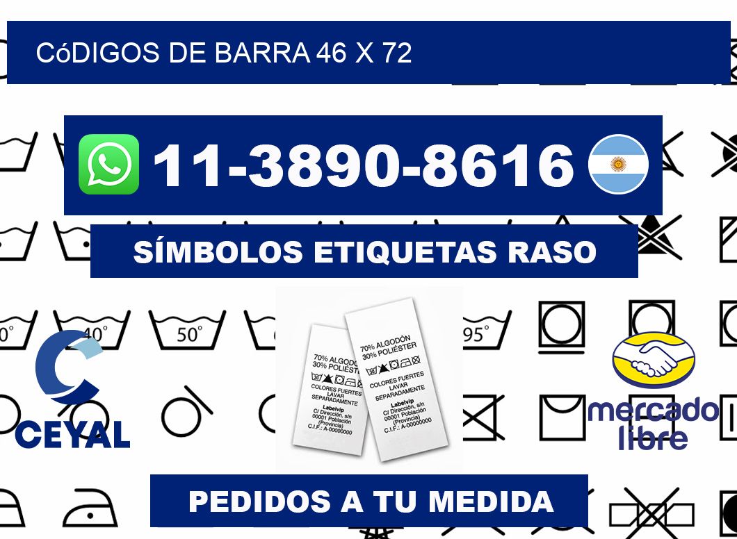 códigos de barra 46 x 72