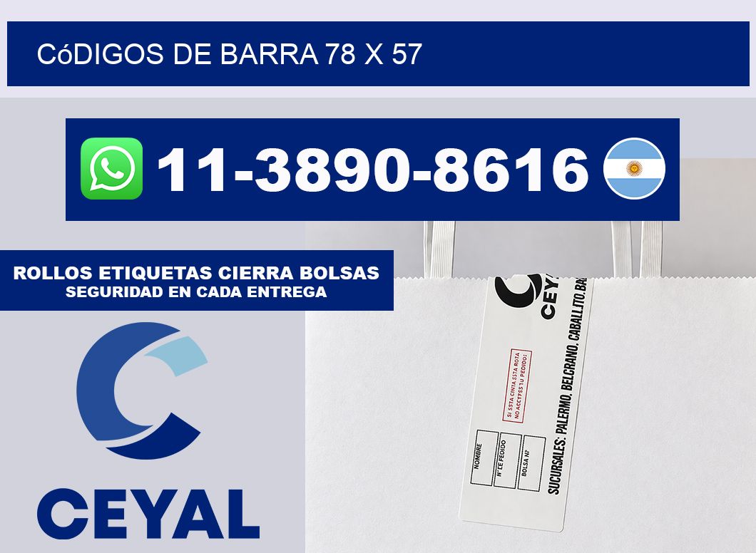 códigos de barra 78 x 57