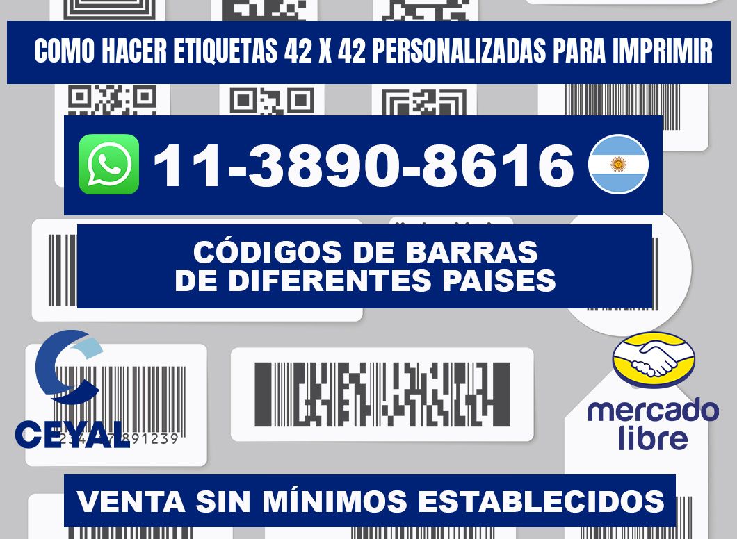 como hacer etiquetas 42 x 42 personalizadas para imprimir