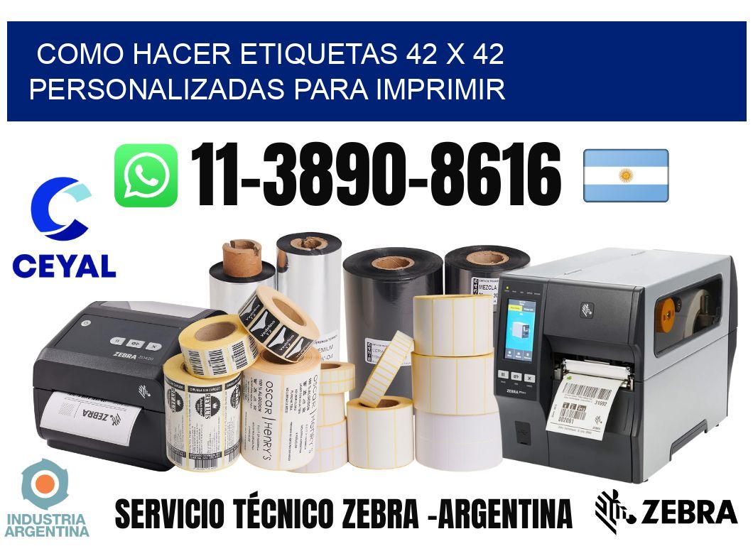 como hacer etiquetas 42 x 42 personalizadas para imprimir
