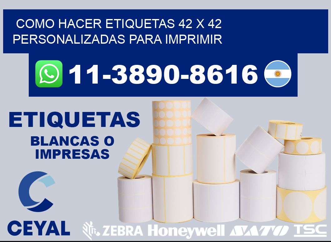 como hacer etiquetas 42 x 42 personalizadas para imprimir