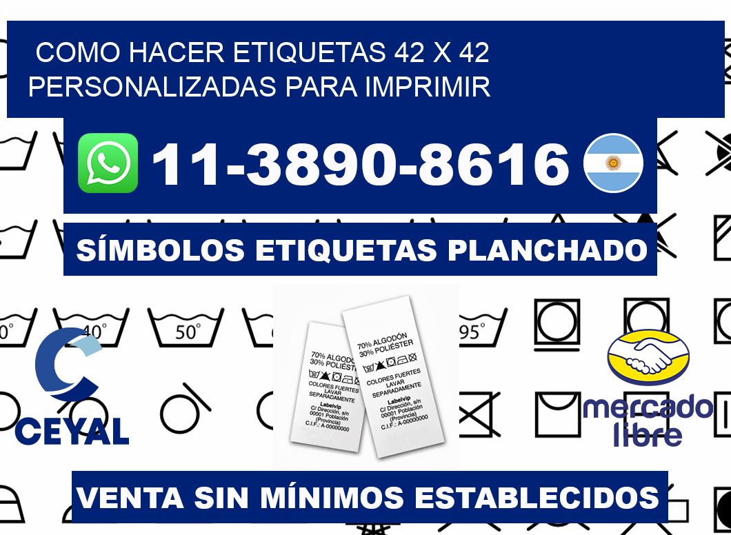 como hacer etiquetas 42 x 42 personalizadas para imprimir