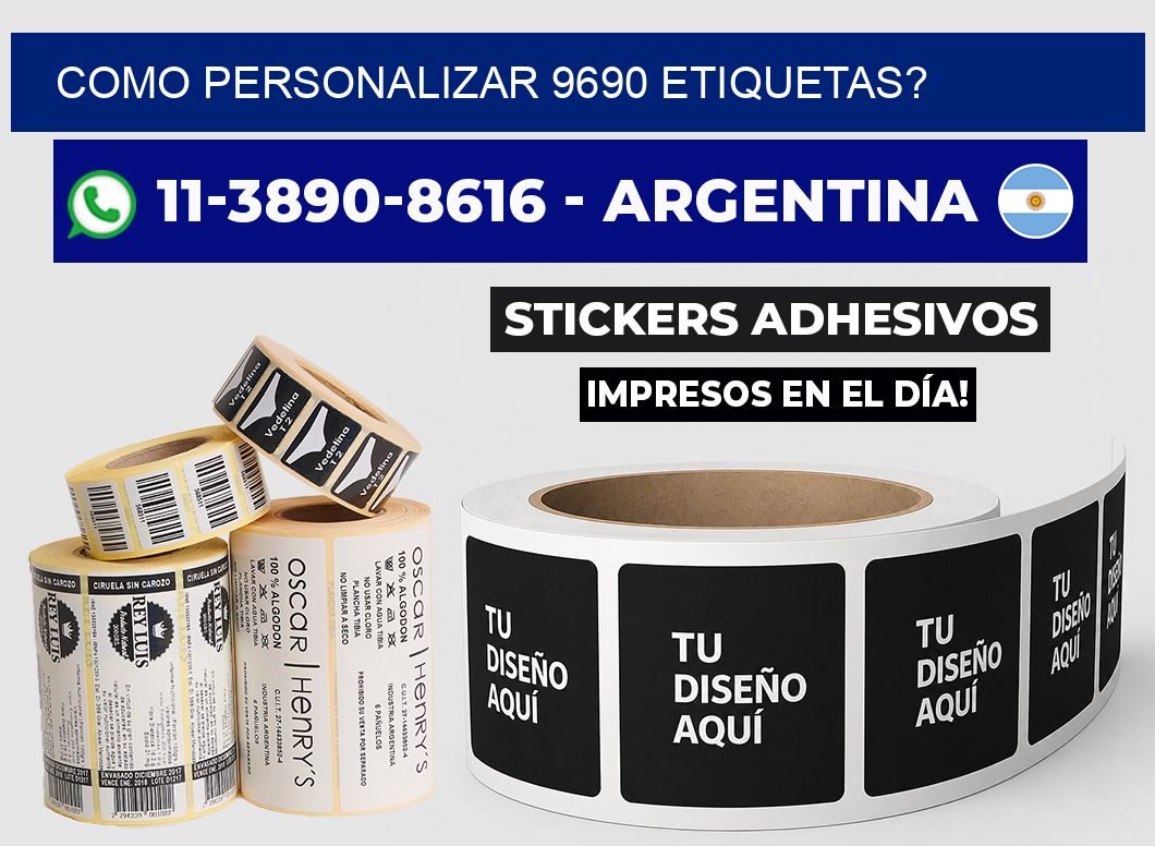 como personalizar 9690 etiquetas?