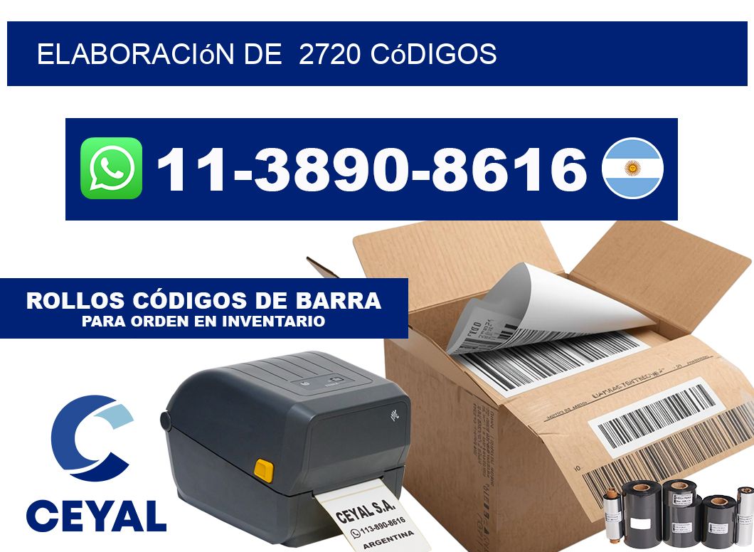 elaboración de  2720 códigos