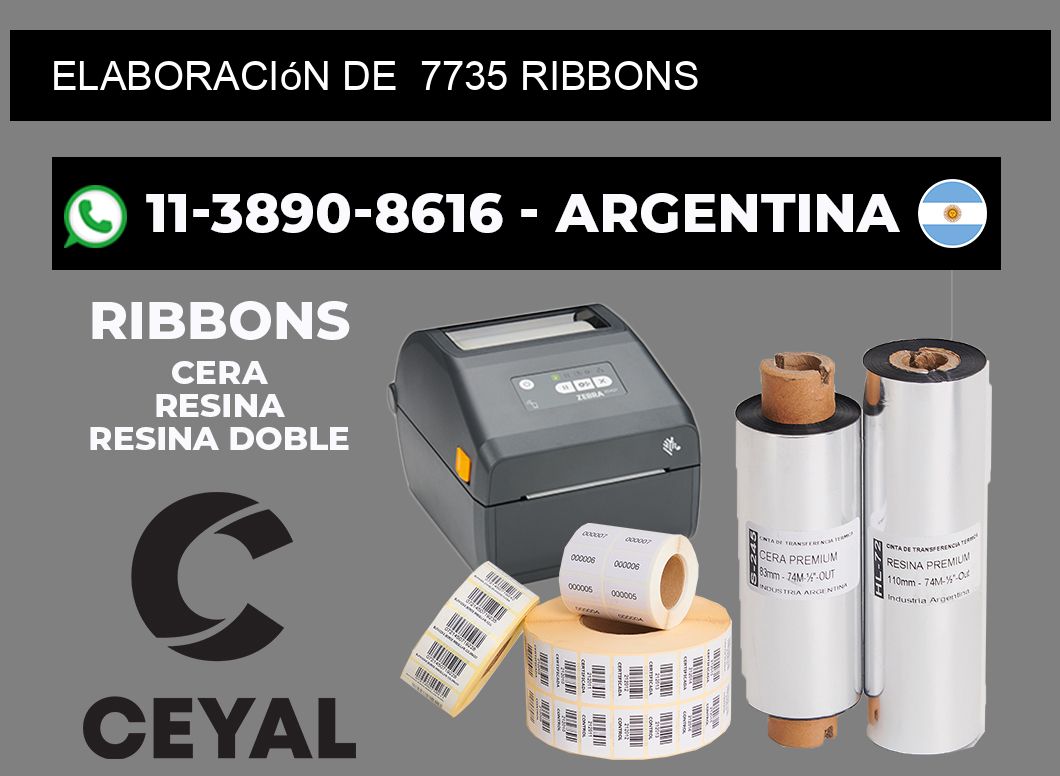elaboración de  7735 ribbons