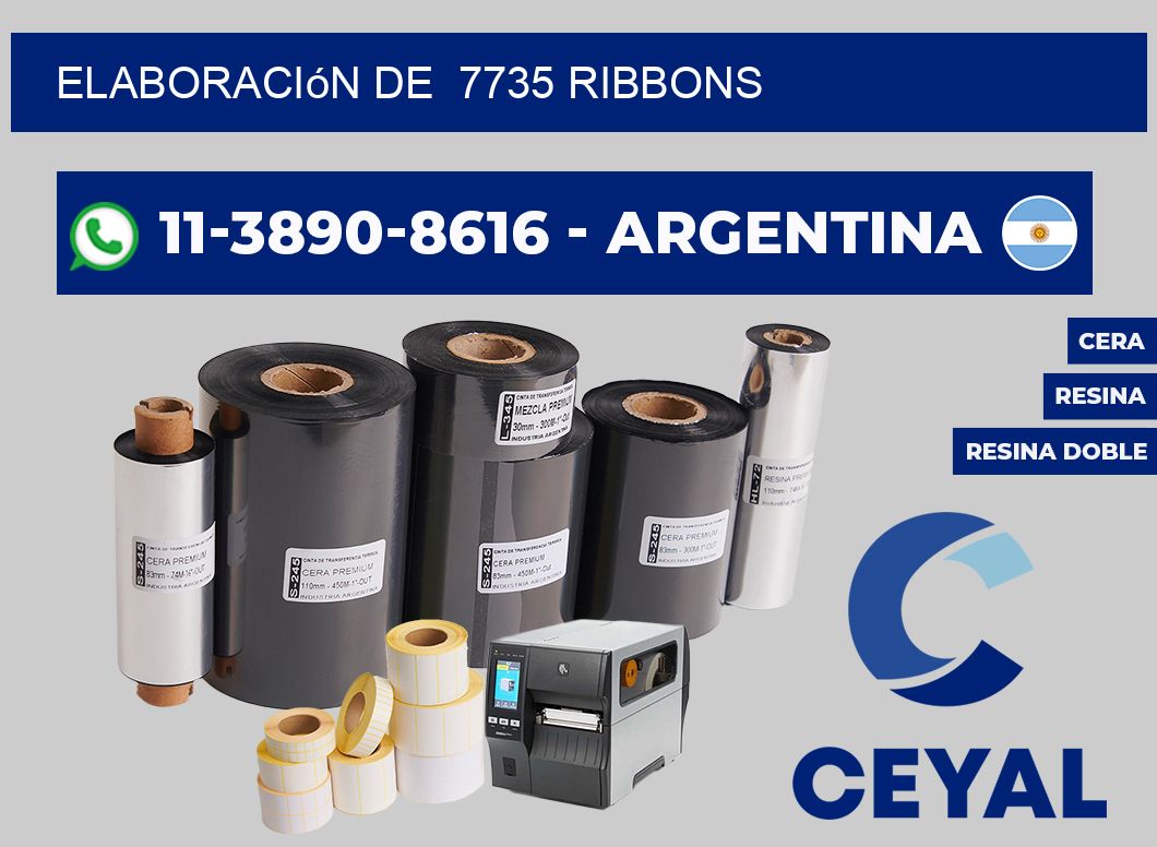 elaboración de  7735 ribbons