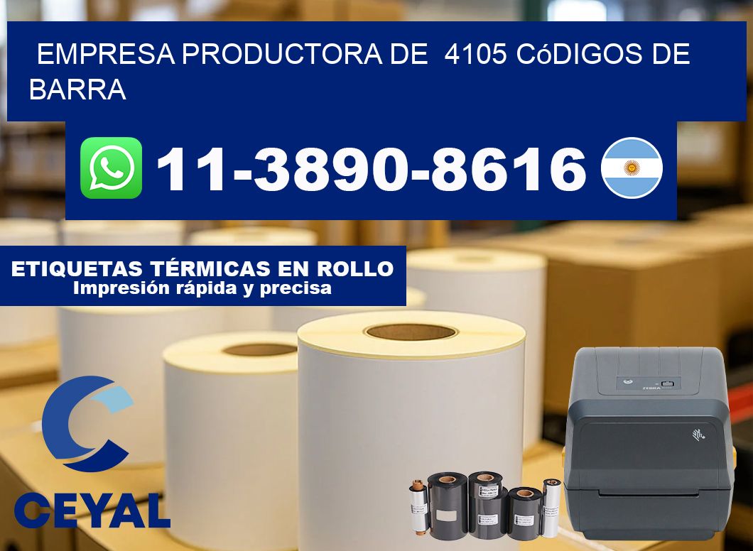 empresa productora de 4105 códigos de barra