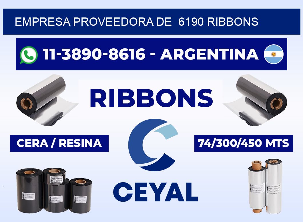 empresa proveedora de 6190 ribbons