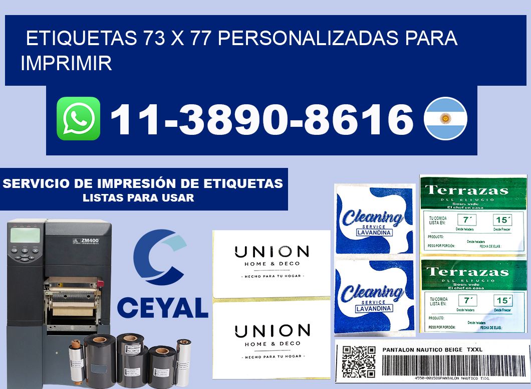 etiquetas 73 x 77 personalizadas para imprimir