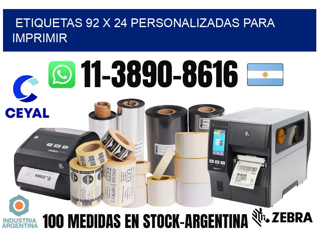 etiquetas 92 x 24 personalizadas para imprimir