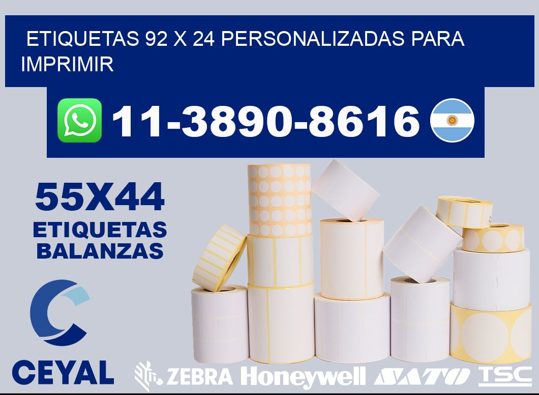 etiquetas 92 x 24 personalizadas para imprimir