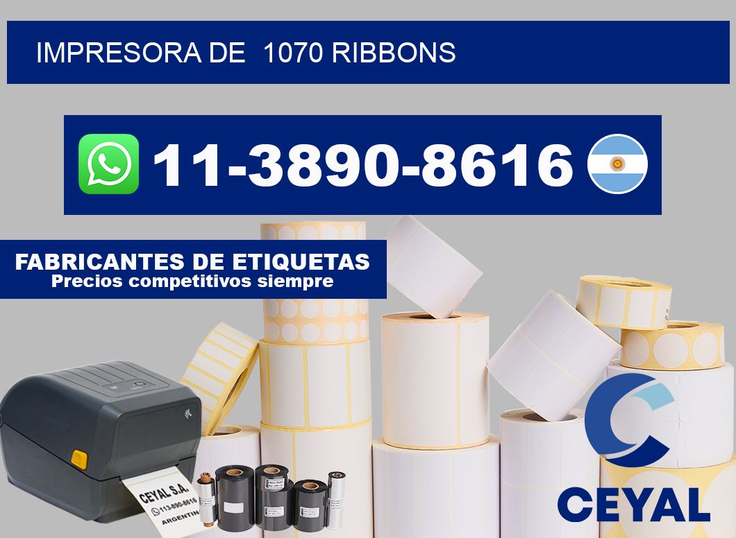 impresora de  1070 ribbons