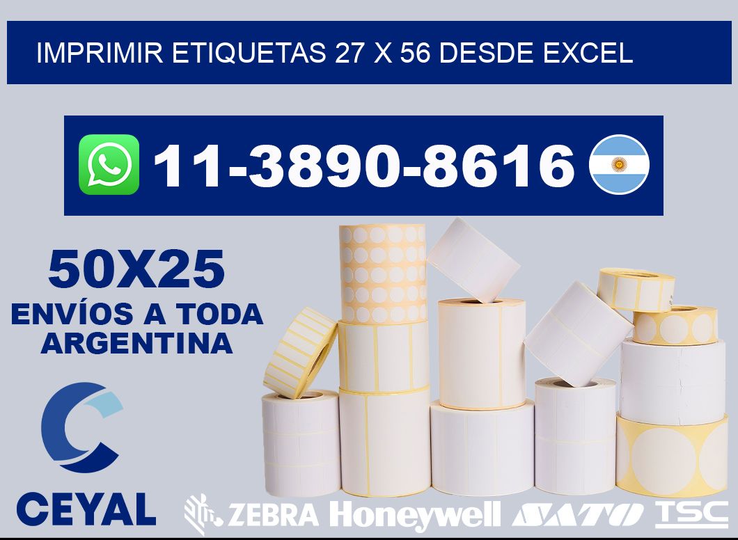 imprimir etiquetas 27 x 56 desde excel