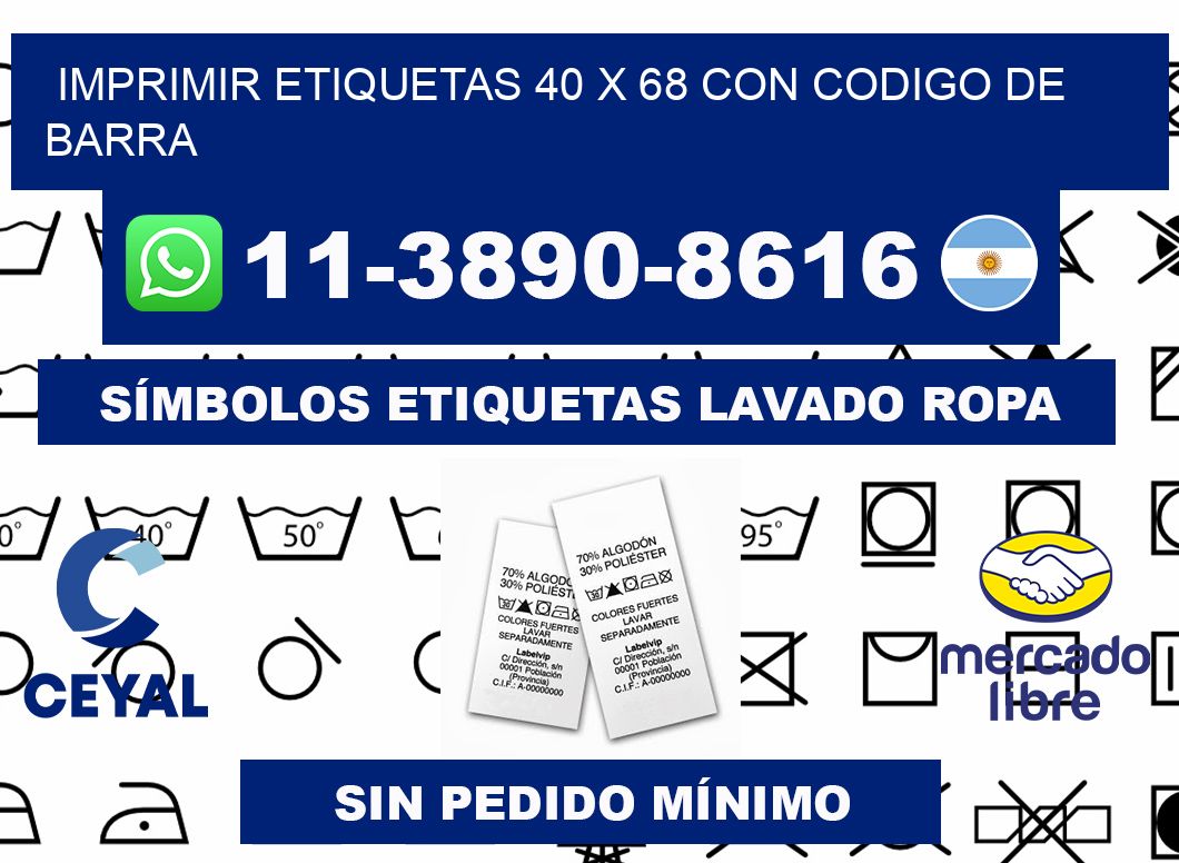 imprimir etiquetas 40 x 68 con codigo de barra