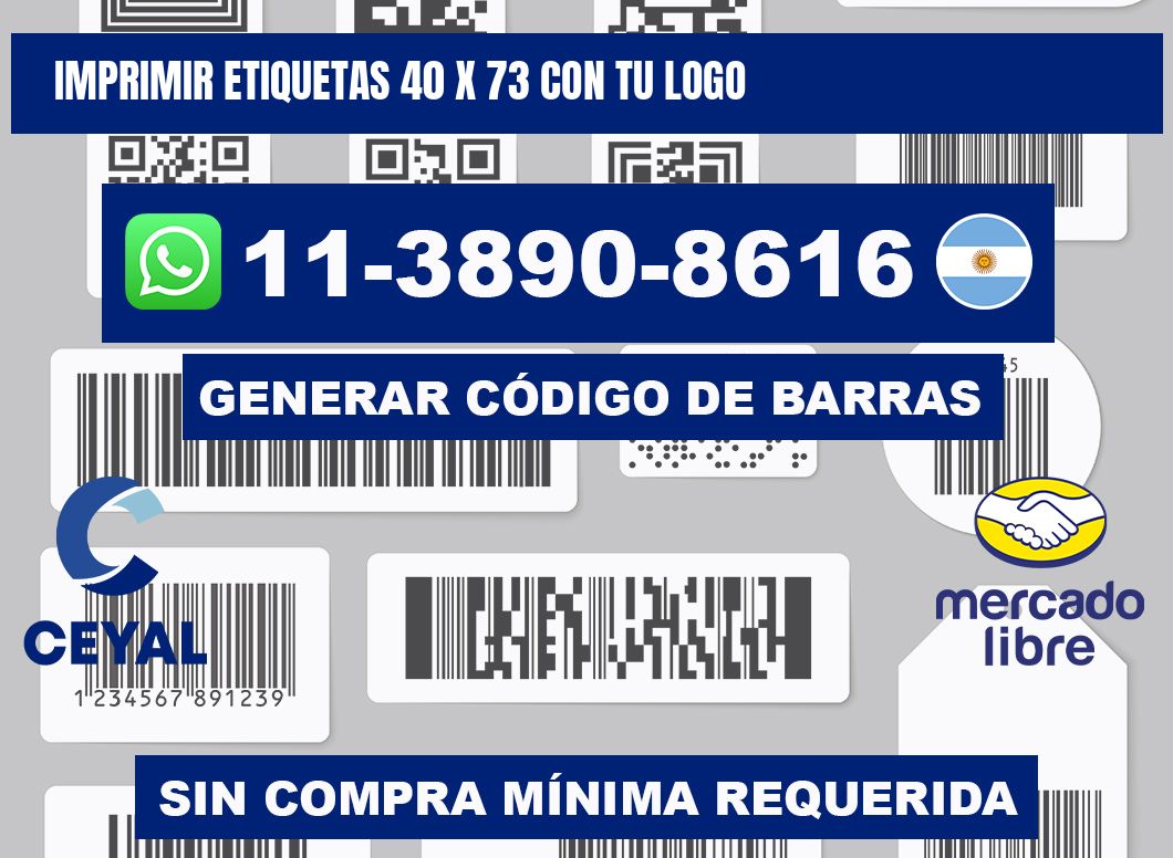 imprimir etiquetas 40 x 73 con tu logo