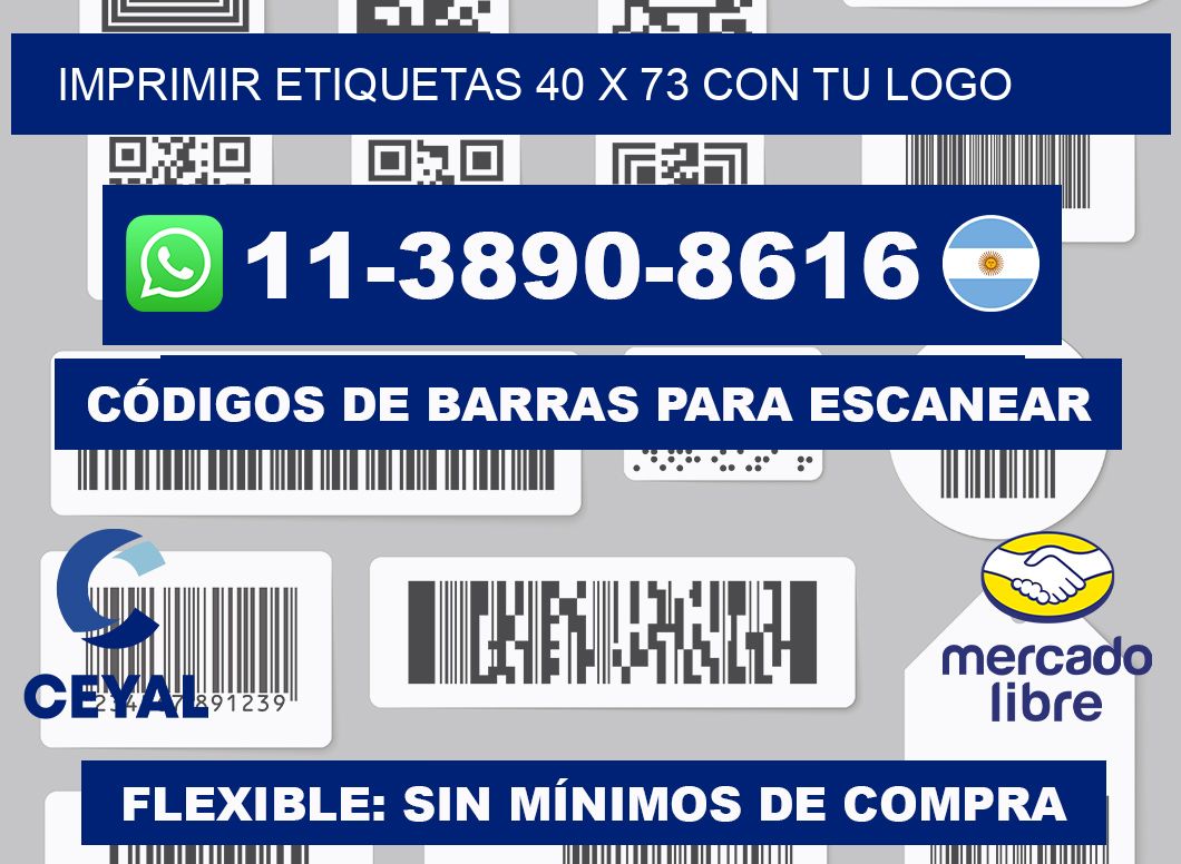 imprimir etiquetas 40 x 73 con tu logo