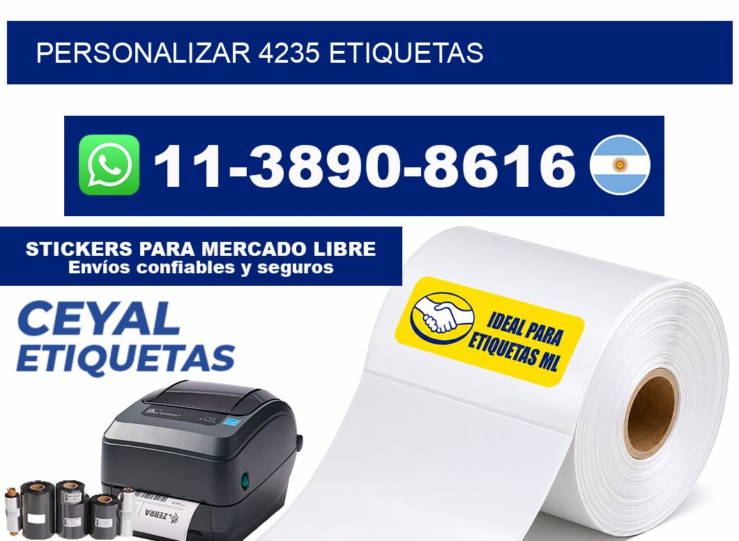 personalizar 4235 etiquetas