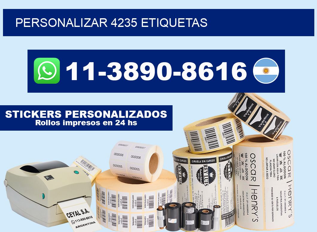 personalizar 4235 etiquetas
