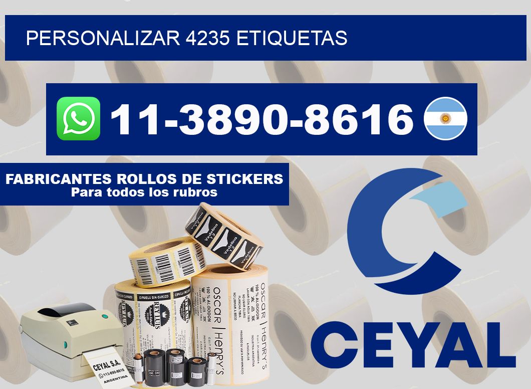 personalizar 4235 etiquetas