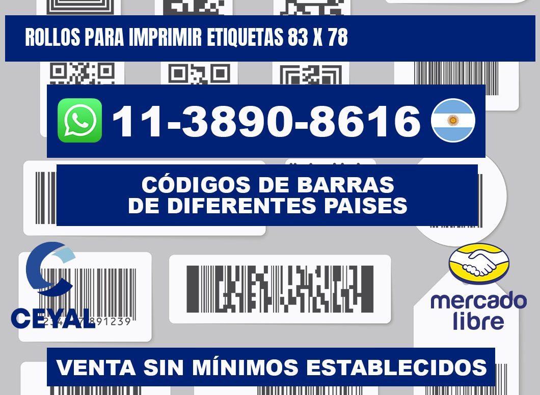 rollos para imprimir etiquetas 83 x 78