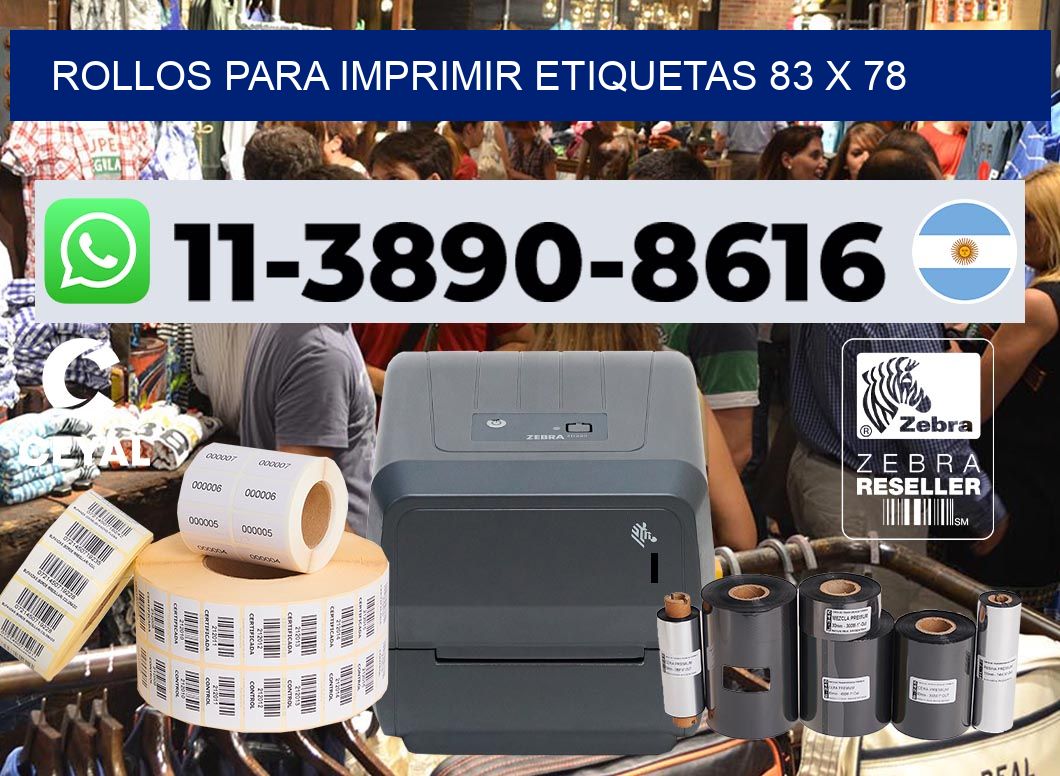 rollos para imprimir etiquetas 83 x 78