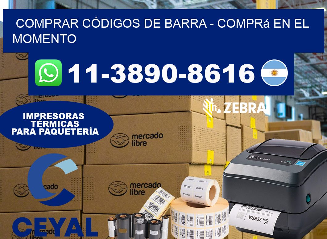 COMPRAR CÓDIGOS DE BARRA - Comprá en el momento