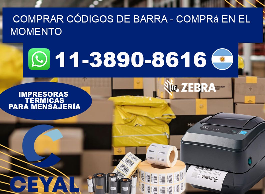 COMPRAR CÓDIGOS DE BARRA - Comprá en el momento