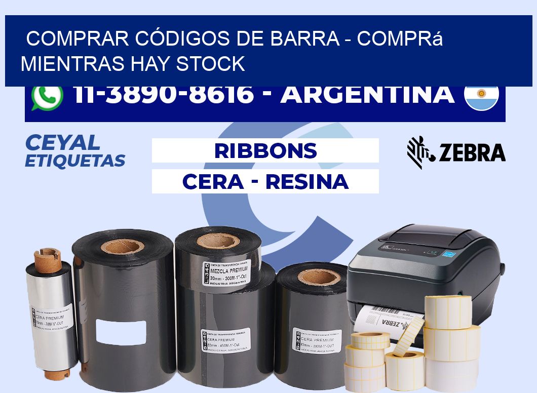 COMPRAR CÓDIGOS DE BARRA - Comprá mientras hay stock