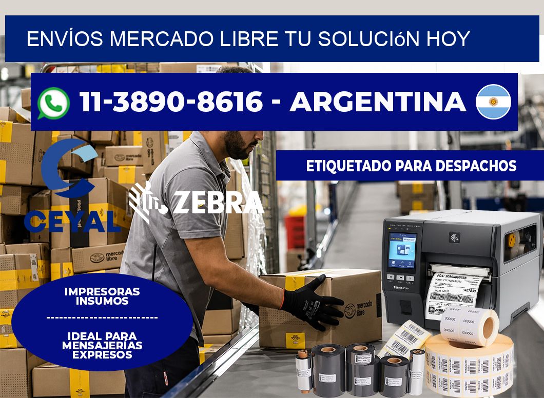 ENVÍOS MERCADO LIBRE Tu solución hoy