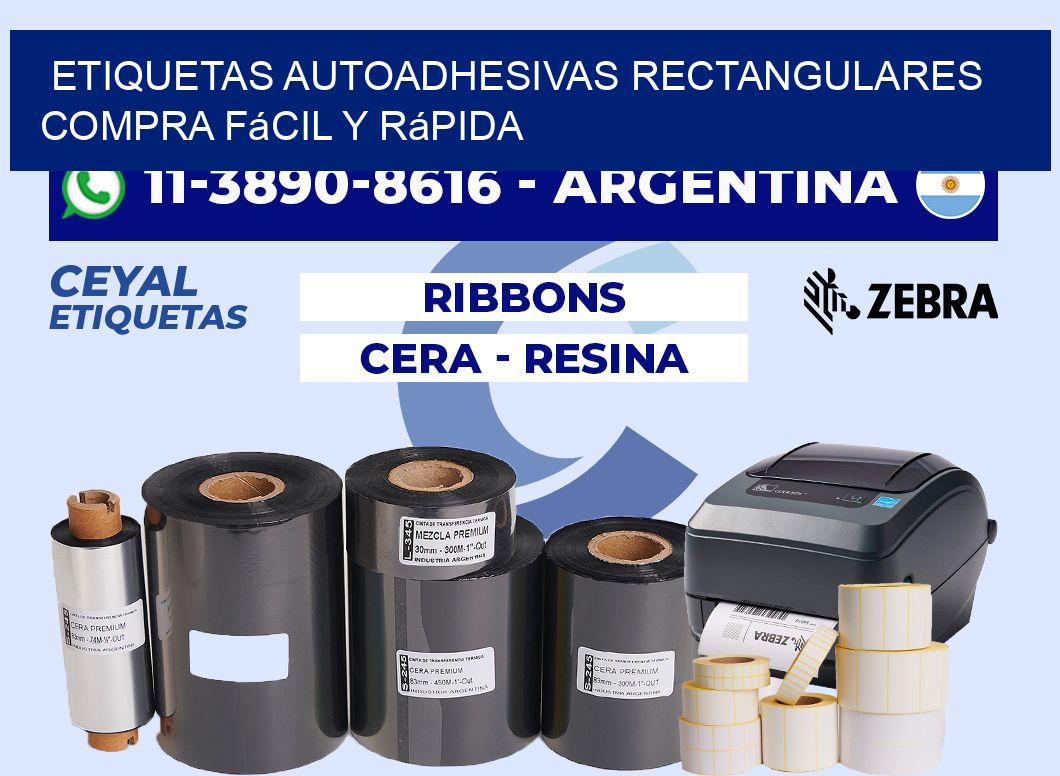 ETIQUETAS AUTOADHESIVAS RECTANGULARES Compra fácil y rápida