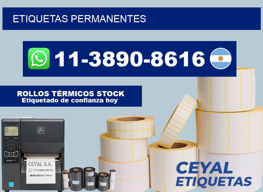 ETIQUETAS permanentes
