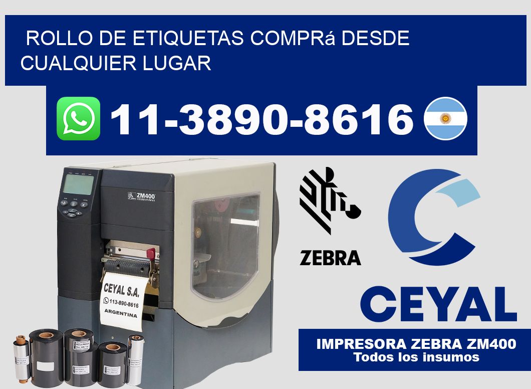 ROLLO DE ETIQUETAS Comprá desde cualquier lugar