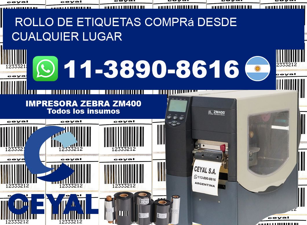 ROLLO DE ETIQUETAS Comprá desde cualquier lugar