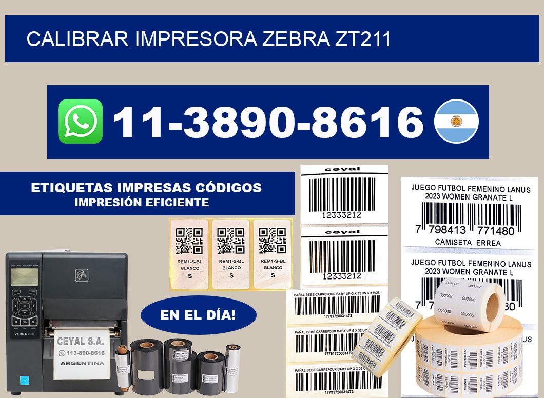 calibrar impresora Zebra ZT211