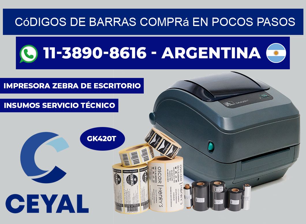 códigos de barras Comprá en pocos pasos