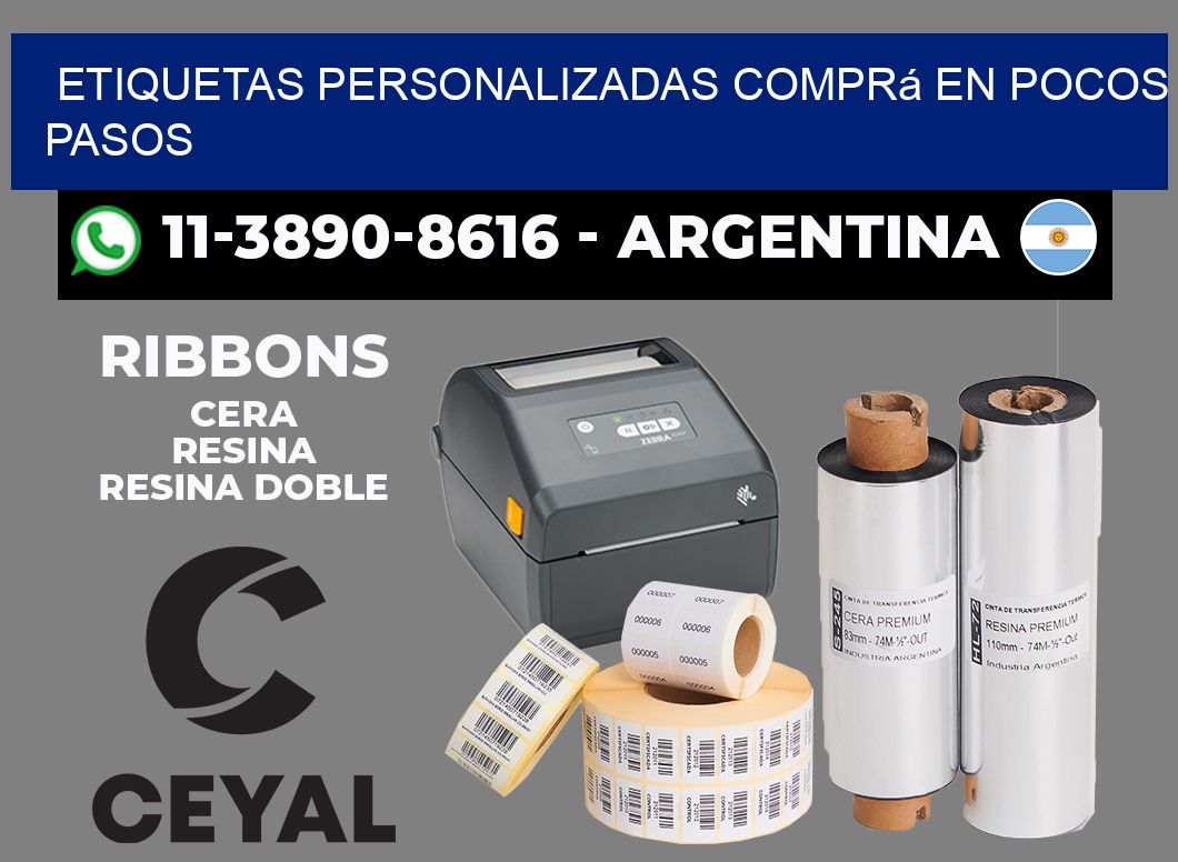 etiquetas personalizadas Comprá en pocos pasos