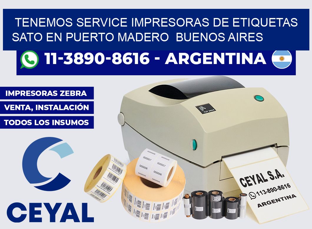 tenemos service Impresoras de Etiquetas Sato en Puerto Madero  Buenos Aires