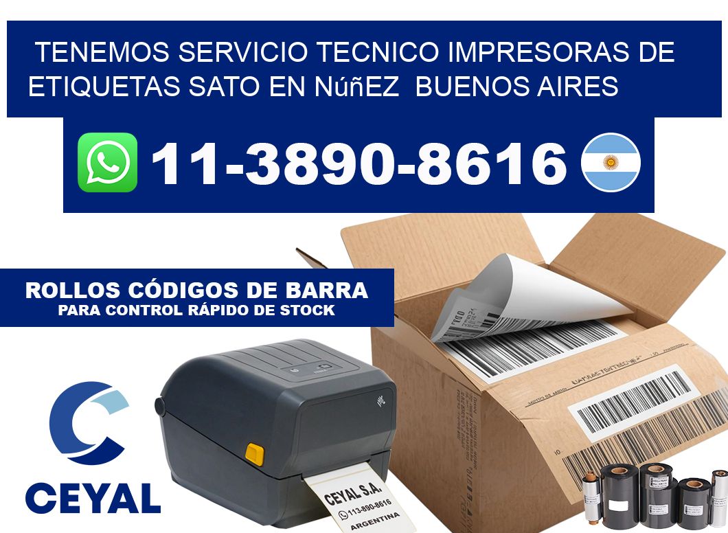 tenemos servicio tecnico Impresoras de Etiquetas Sato en Núñez  Buenos Aires