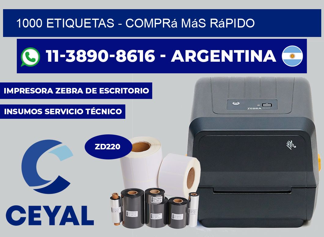 1000 ETIQUETAS - Comprá más rápido