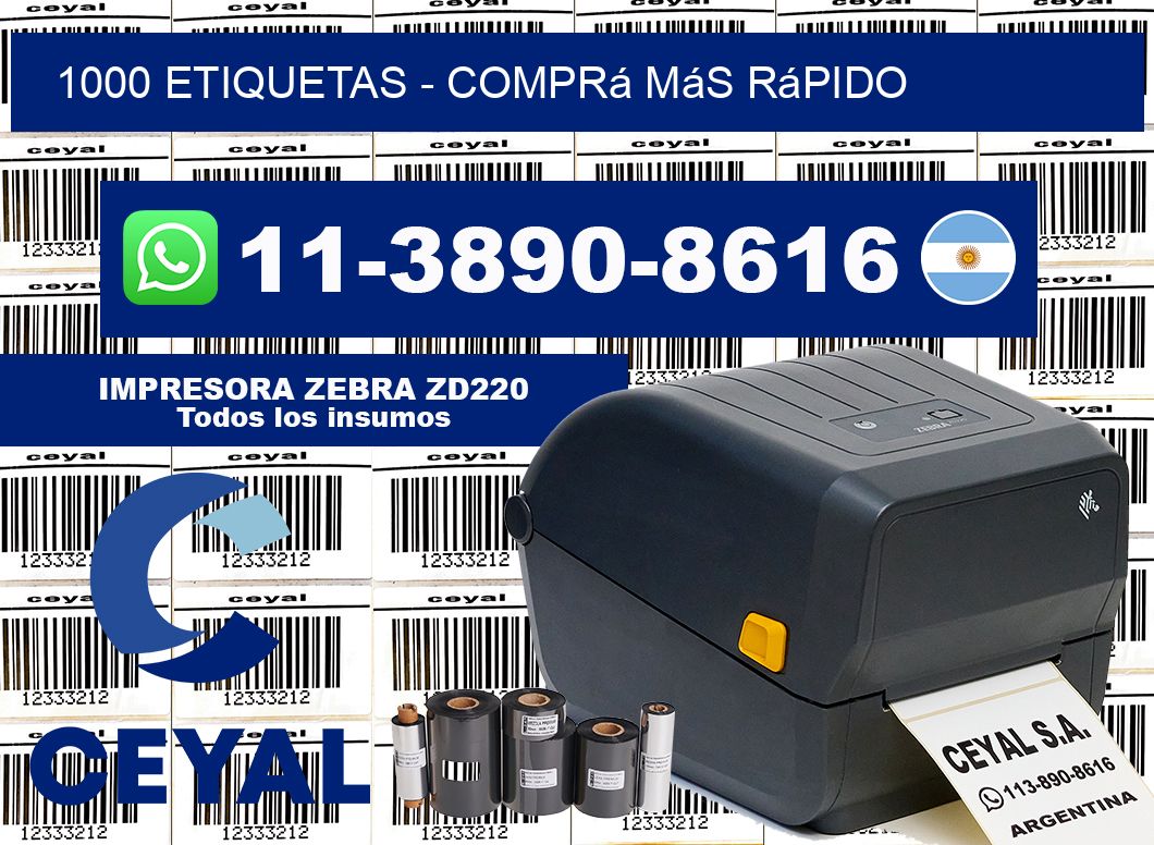 1000 ETIQUETAS - Comprá más rápido
