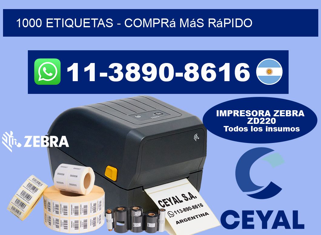 1000 ETIQUETAS - Comprá más rápido