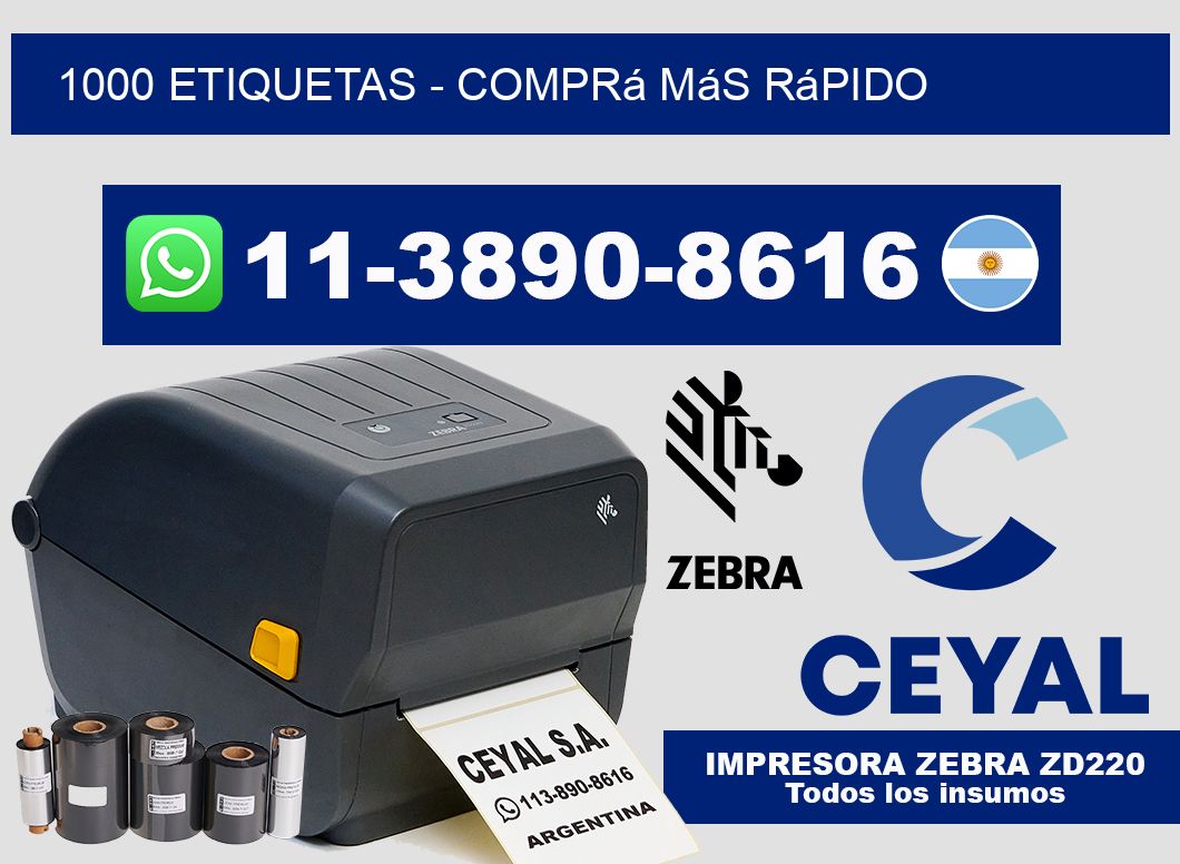 1000 ETIQUETAS – Comprá más rápido