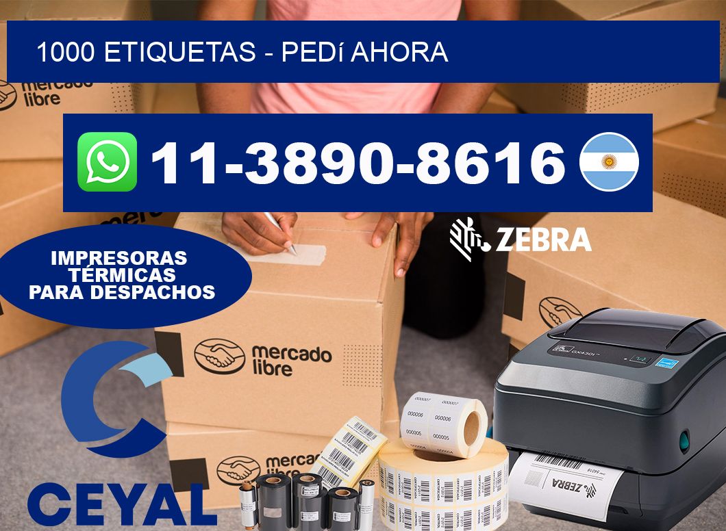 1000 ETIQUETAS - Pedí ahora