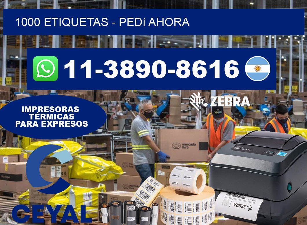1000 ETIQUETAS - Pedí ahora
